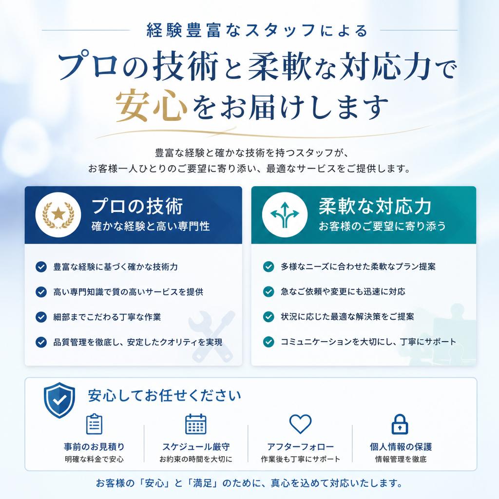5. スタッフの専門性と対応力