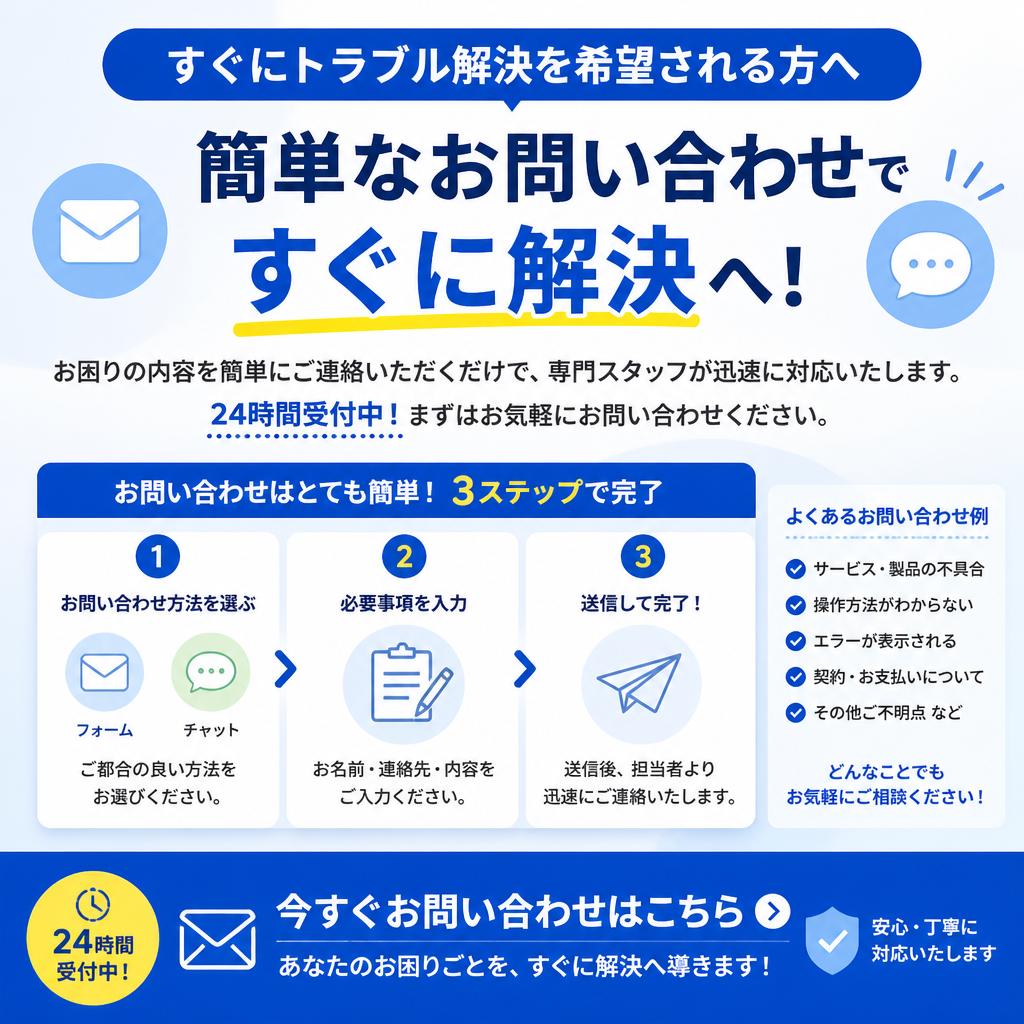 7. 今すぐお問い合わせを！
