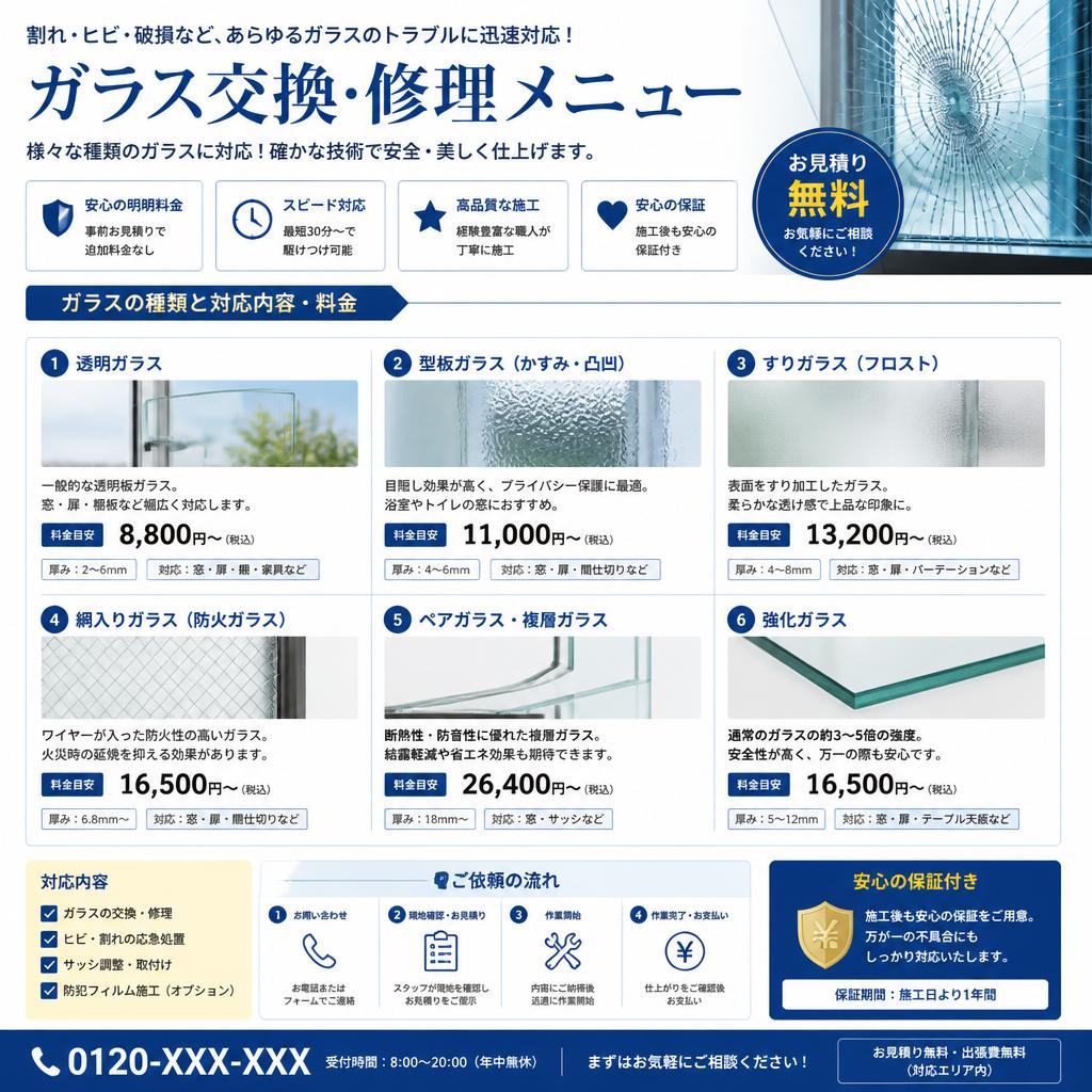 豊富なサービスメニュー