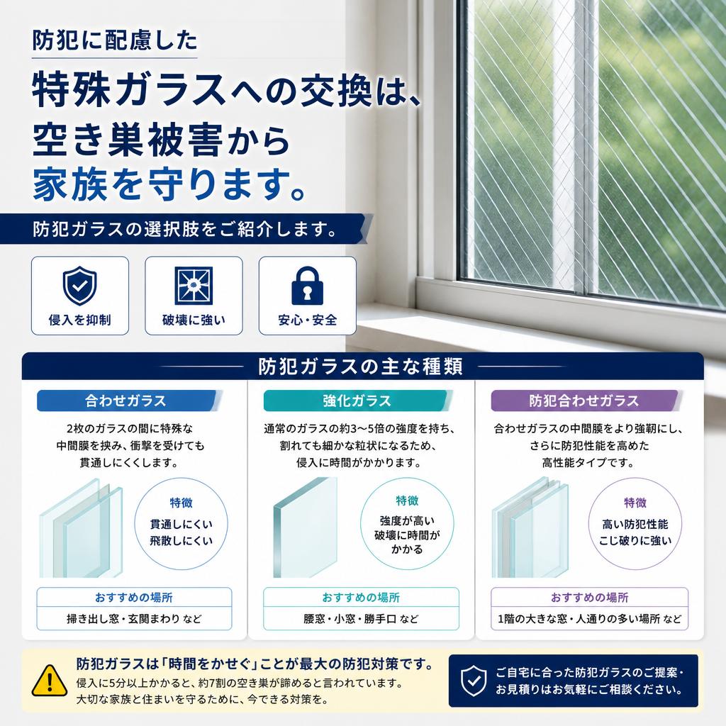 4. 防犯対策としてのガラス交換