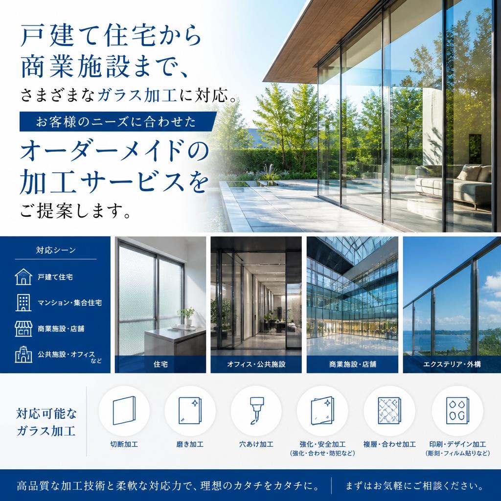ガラス加工サービスのご紹介
