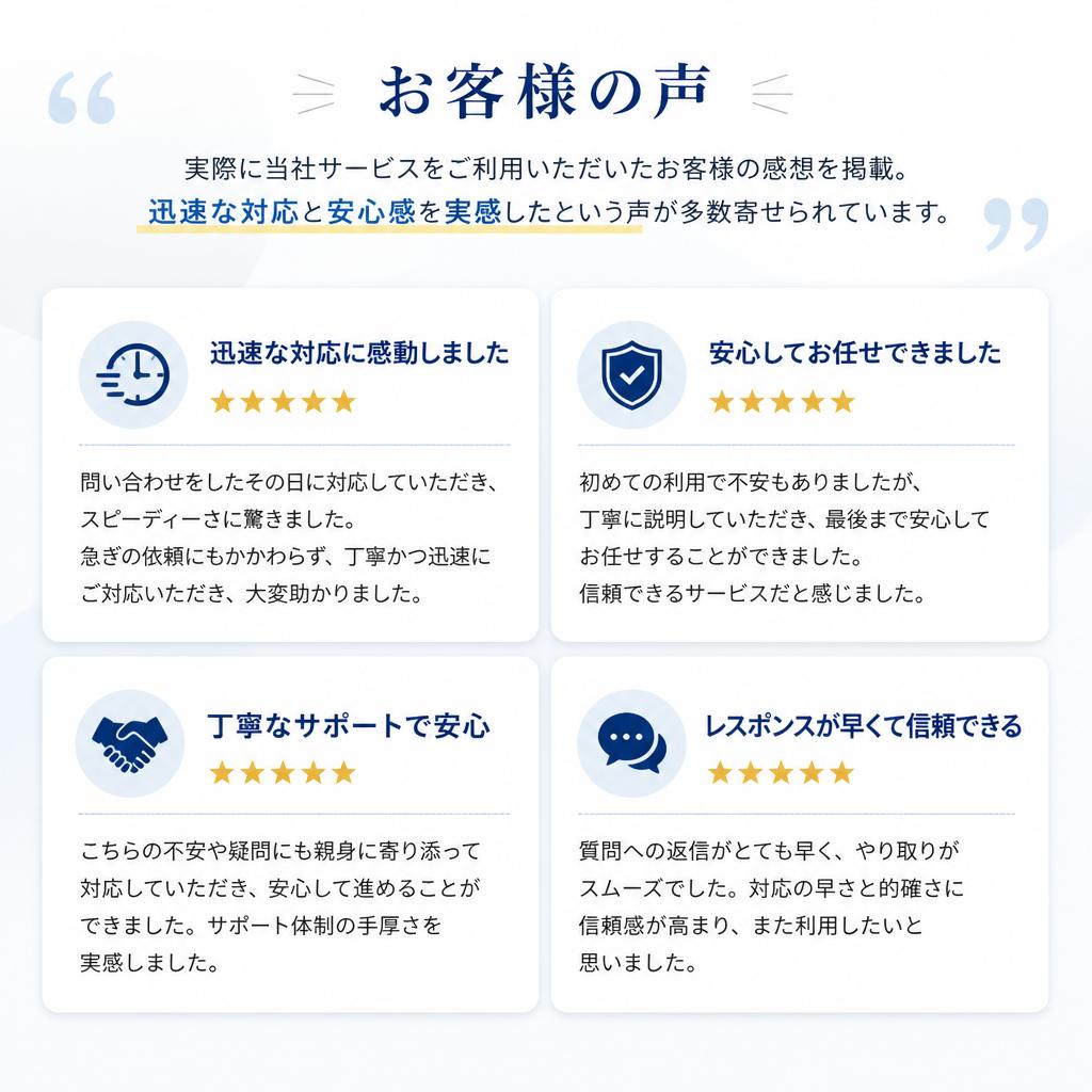 お客様の声