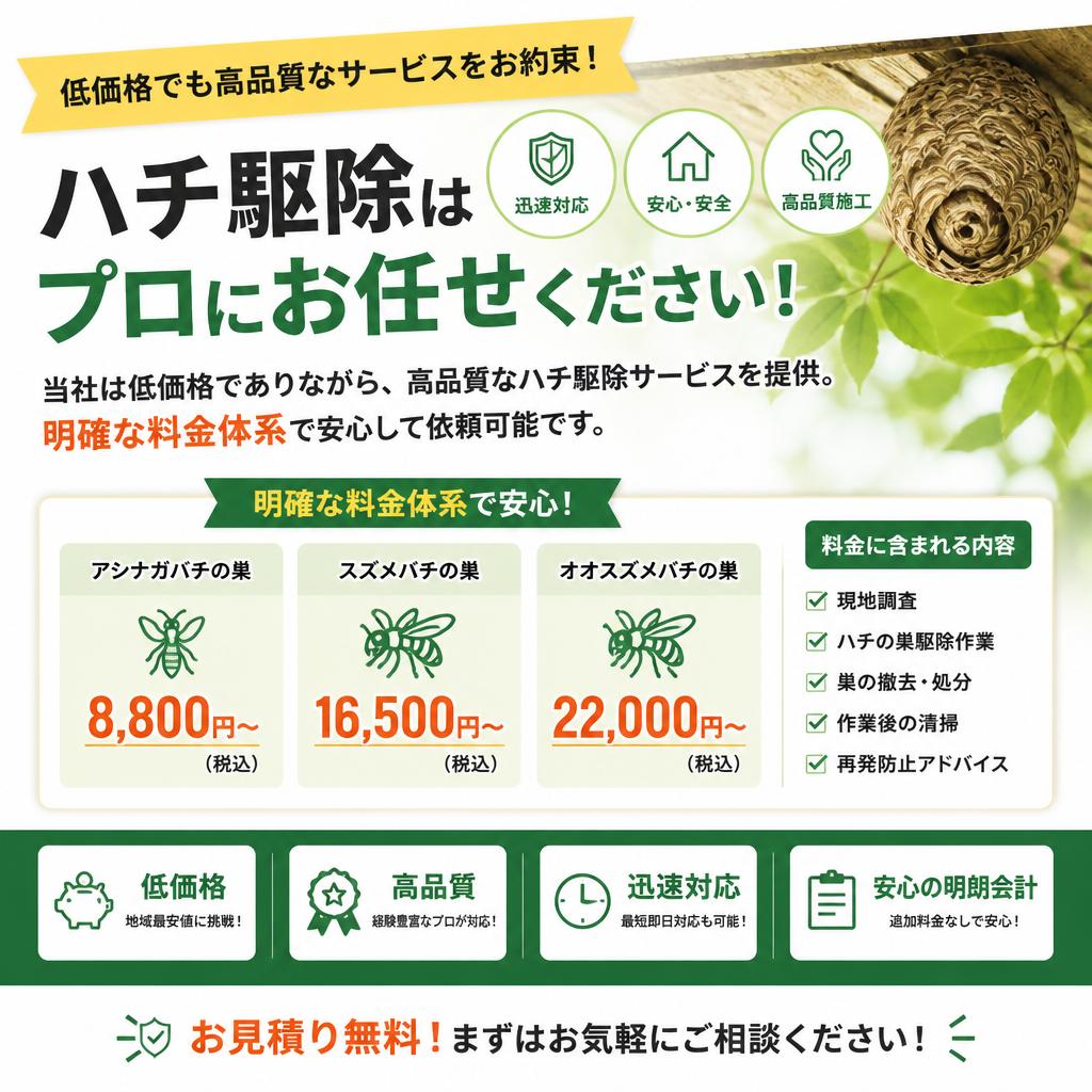 安い料金で高品質な対応