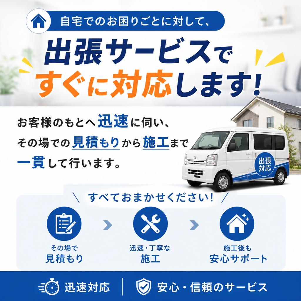 出張サービスのメリット