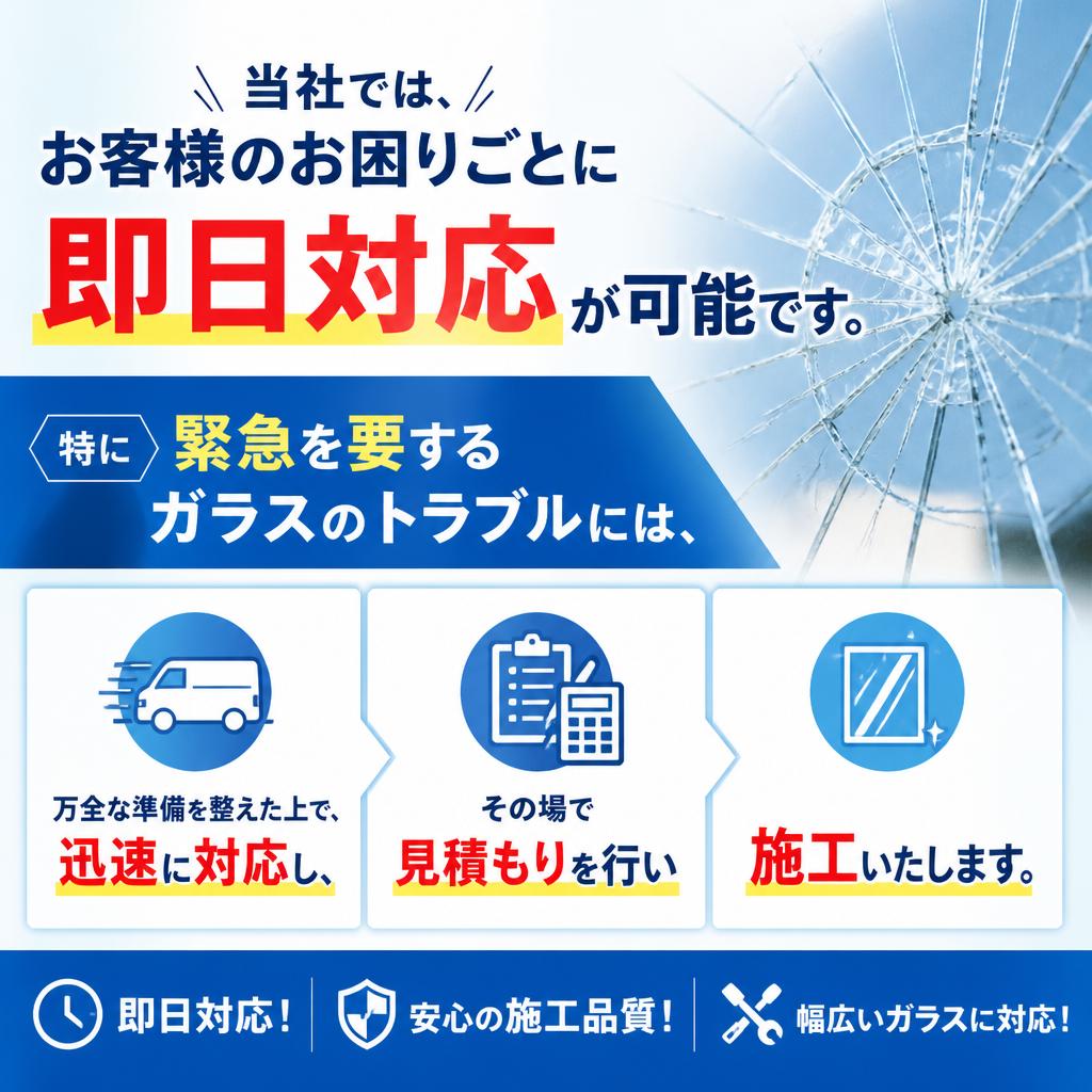 即日対応の安心感