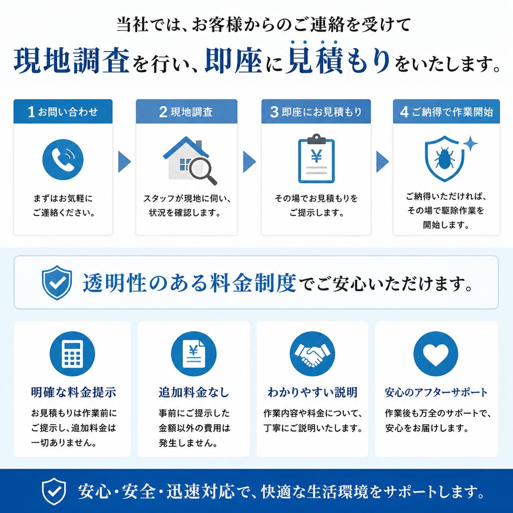 料金見積りの流れ