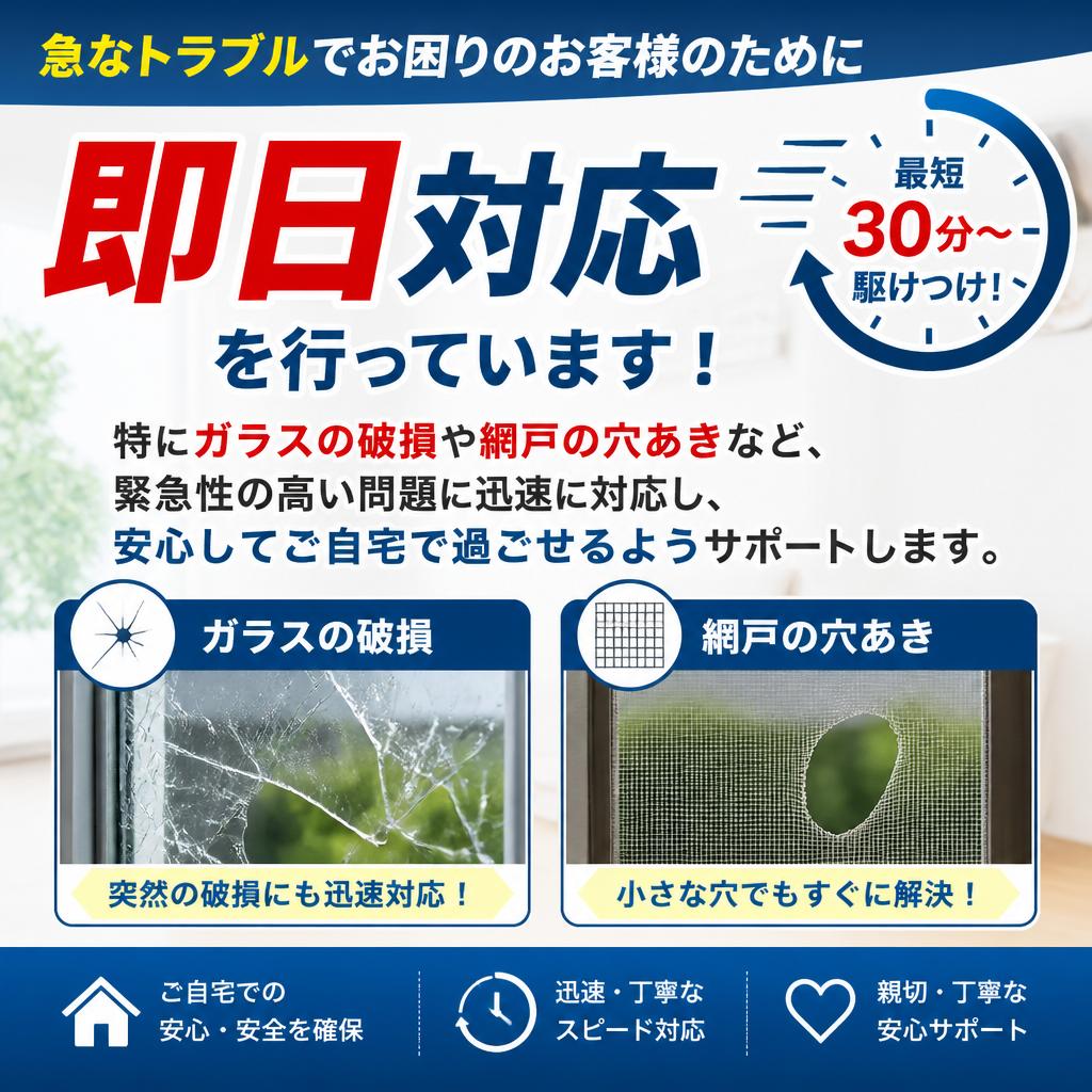 即日対応！お急ぎのお客様へのサポート