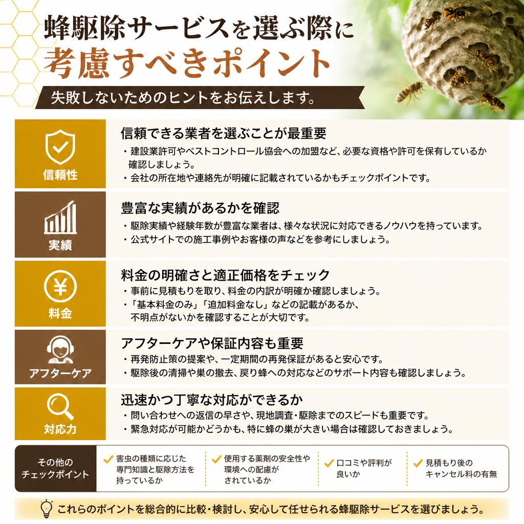 業者選びのポイント