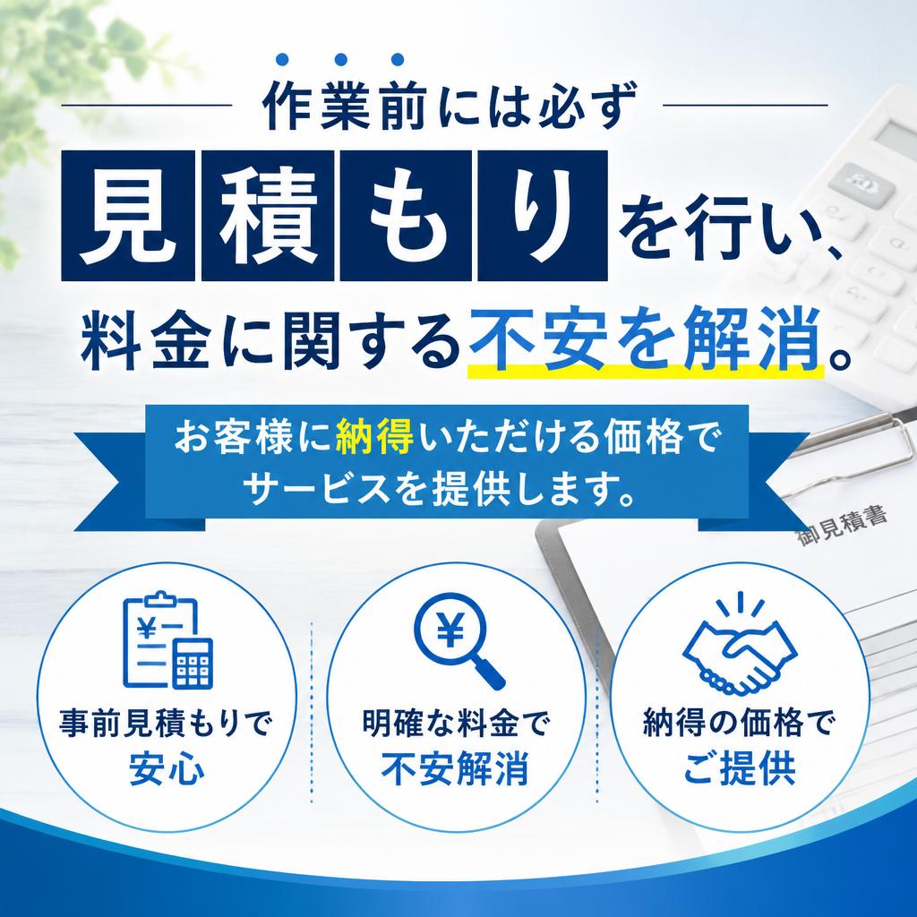 見積もりは無料