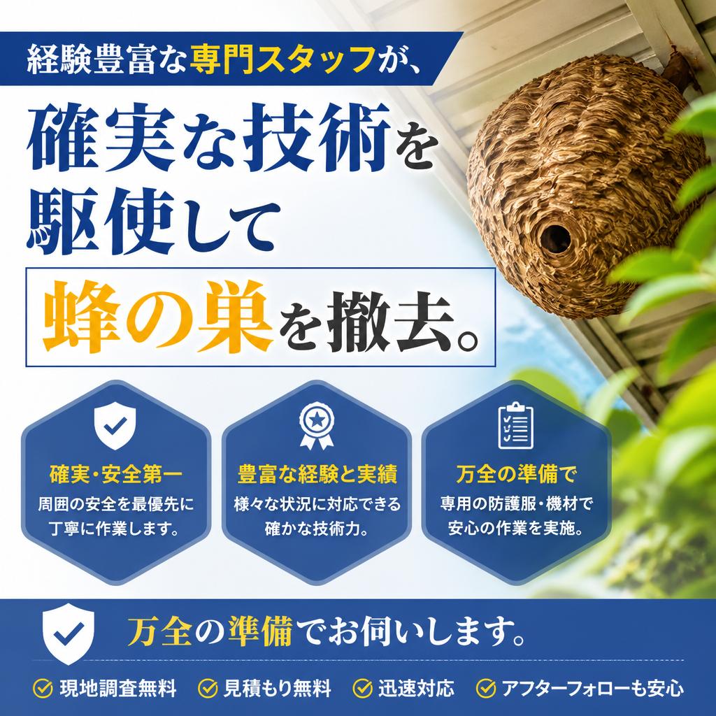 専門業者による確実な作業