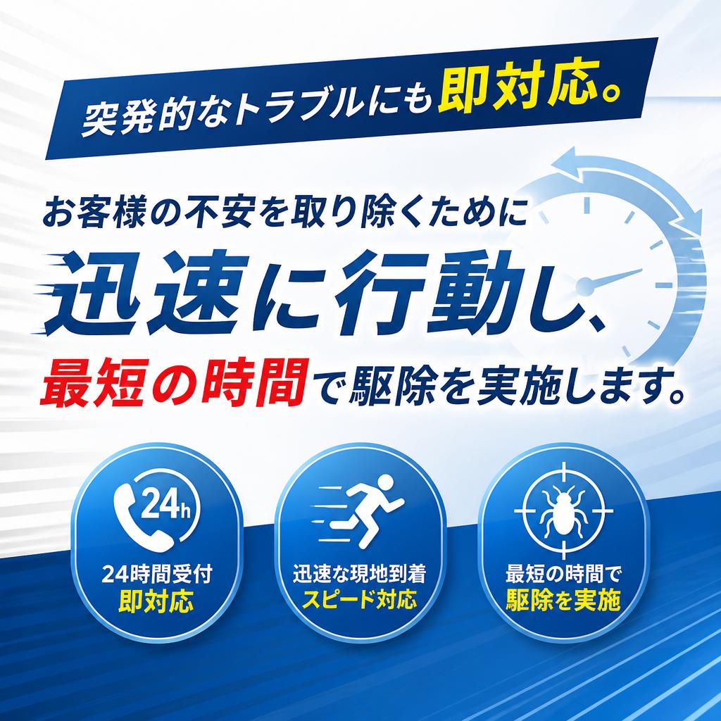 迅速な対応力が魅力！