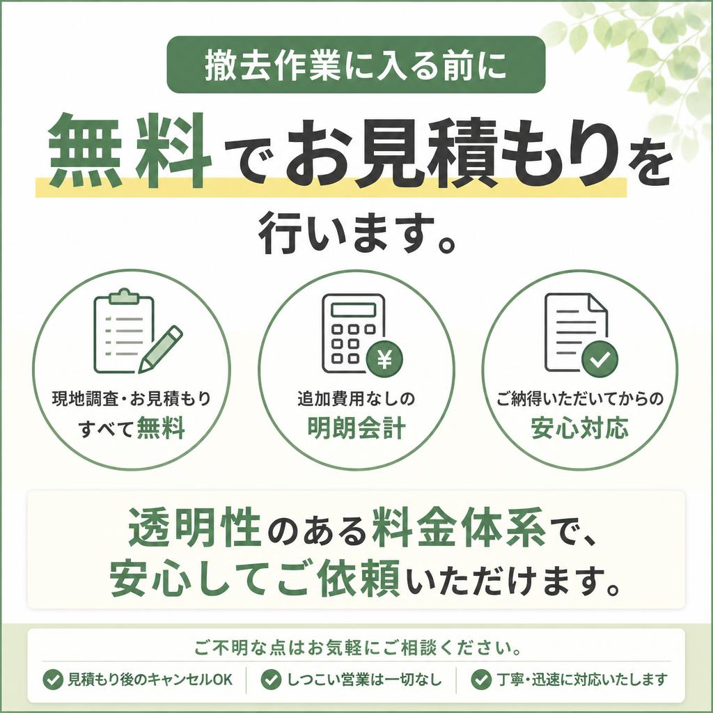 初回訪問の無料見積もり
