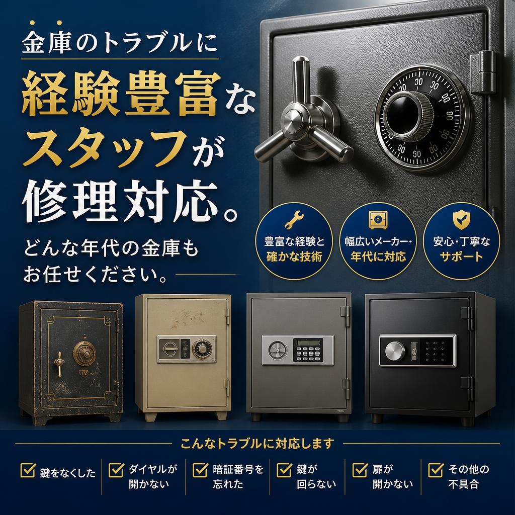 金庫修理:専門スタッフがしっかりサポート