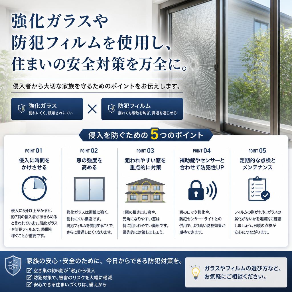 2. 防犯対策とガラスの重要性