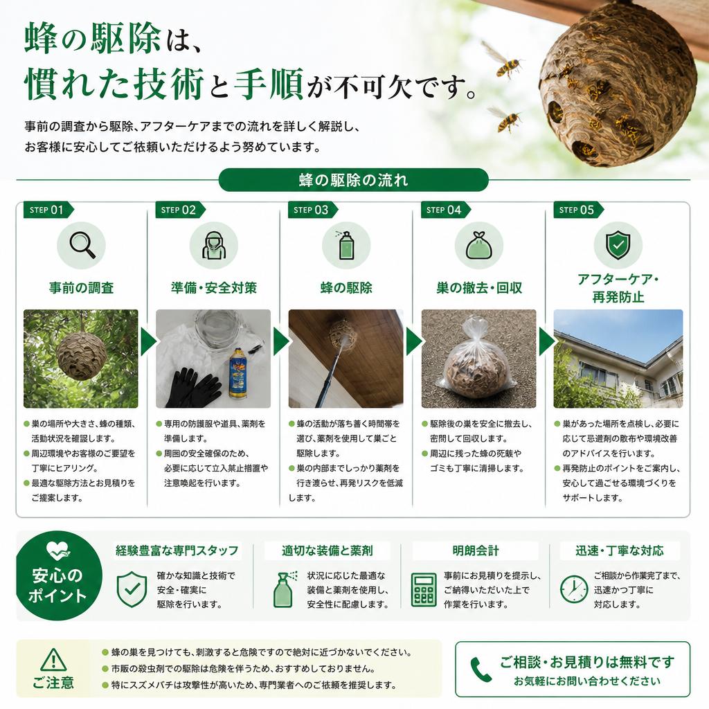 作業の流れと確かな技術