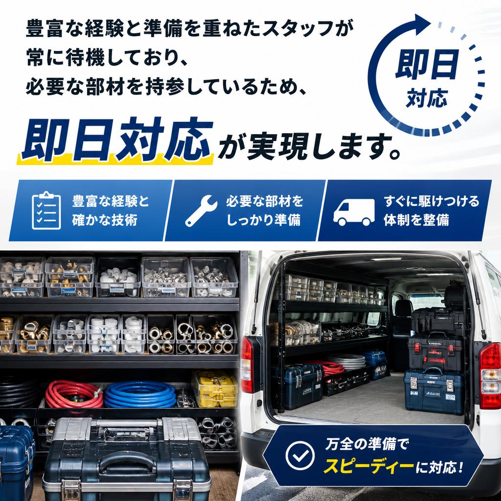 なぜ即日対応が可能なのか？